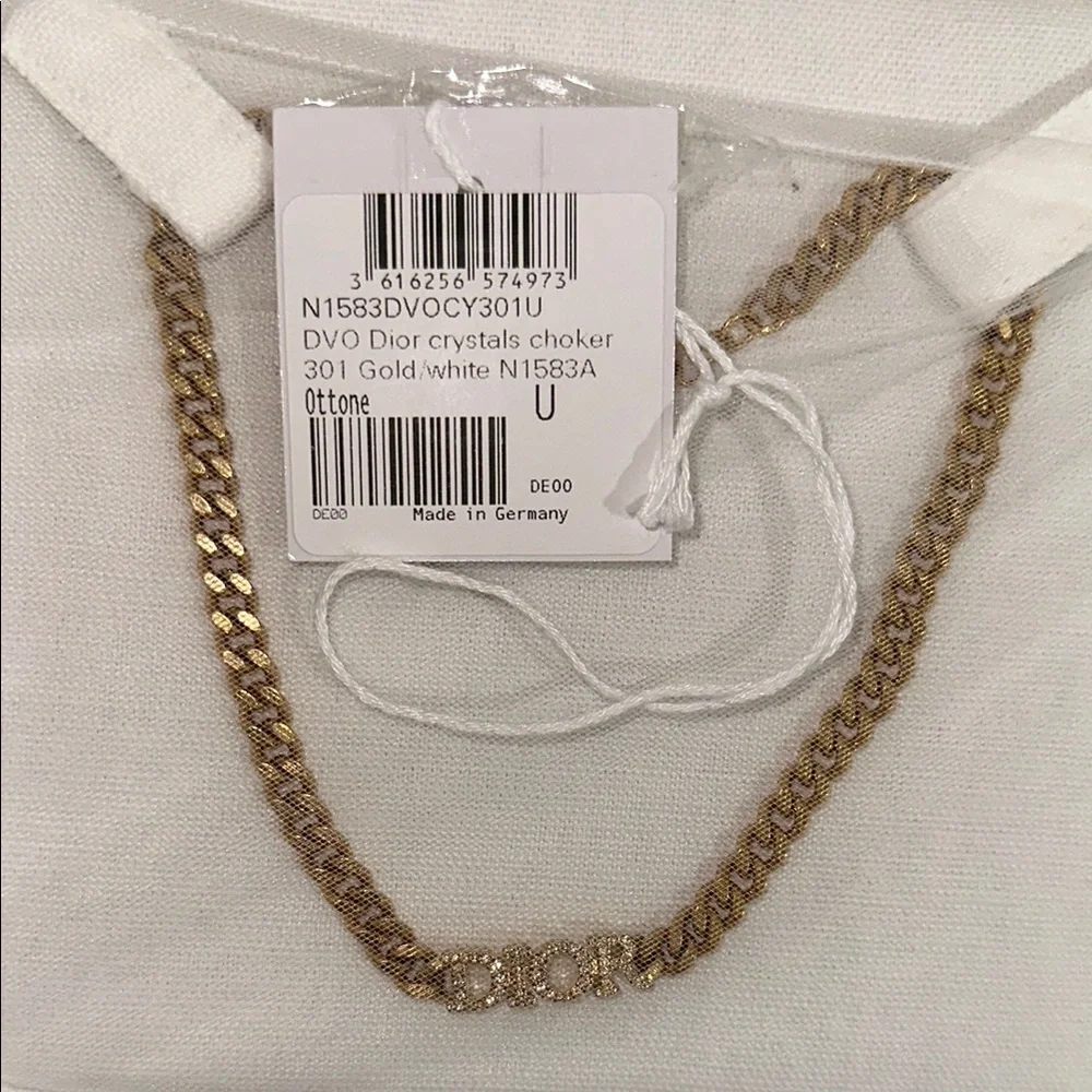 Dior Gold-Tone Chain Choker - Picture 3 of 7